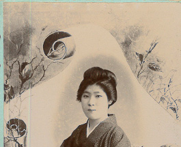 江戸末期・明治初期の名刺型写真の画像